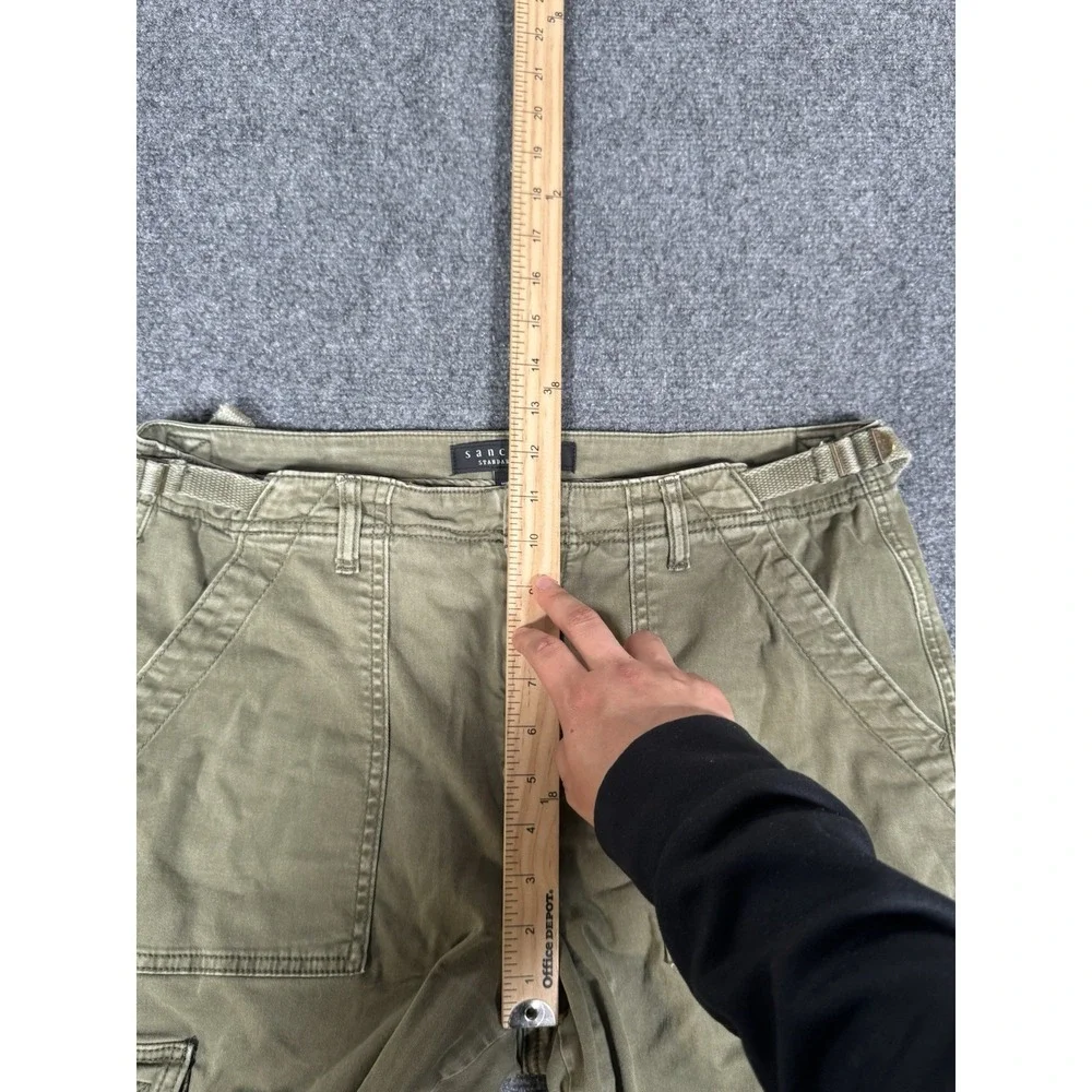 Sanctuary ReIssue Cargo Pants Womens Large Green Wide Leg Utility Adjustable - Picture 15 of 16